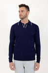 PAULO Wool Long Sleeve Polo Shirt