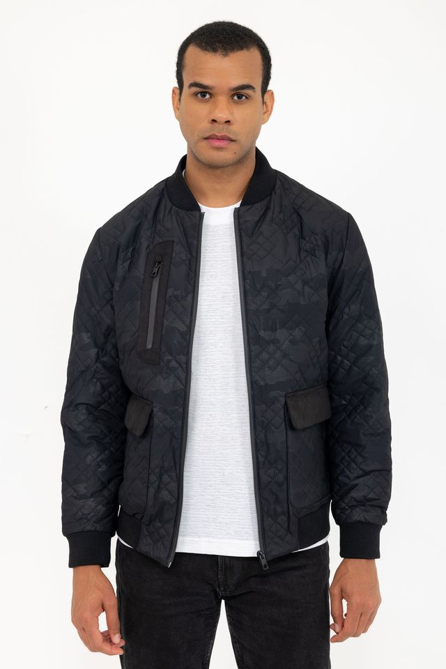 【PORTERNA】Teni leather padded jacket Luxurious Puffer Leather Jacket w/ Stand Collar - Renée