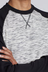 Adriano Mens Long Sleeve Crew Shirt Detail