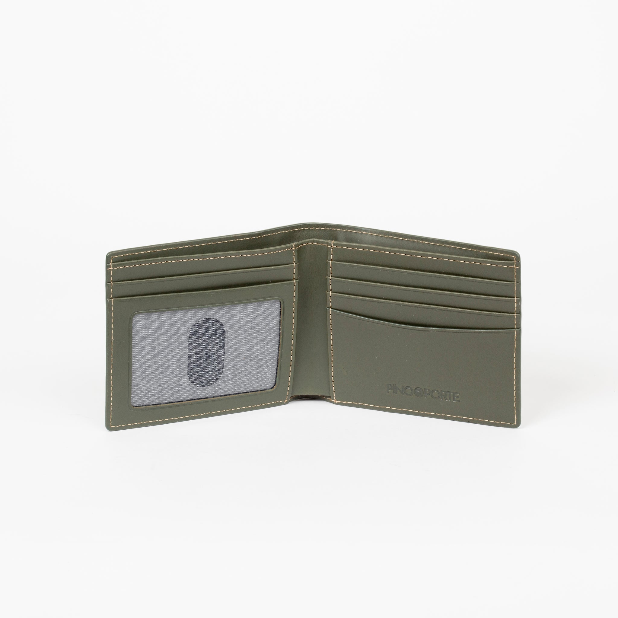 PinoPorte Diego Leather Wallet Green